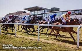 The Grandstand at Exeter Racecourse