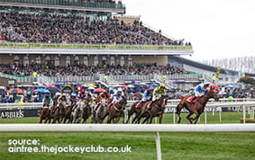 The Grandstand at Aintree Racecourse