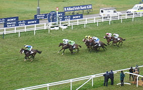 Ascot Champions Day racecourse view