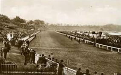 Vintage shot of Chester racecourse