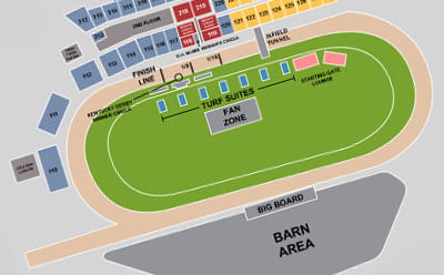 Churchill Downs Racecourse Map