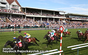 The Grandstand at Haydock Park Racecourse 