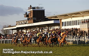 The Grandstand at Huntingdon Racecourse 