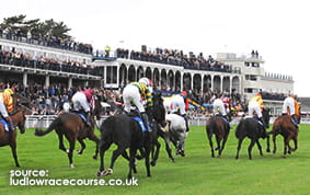 The Grandstand at Ludlow Racecourse