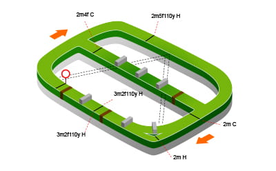 Ludlow Racecourse map