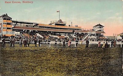 A vintage drawing of the Newbury Racecourse 