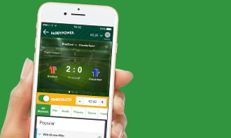 Paddy Power betting app homescreen