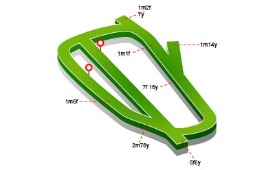 Sandown Park racecourse map